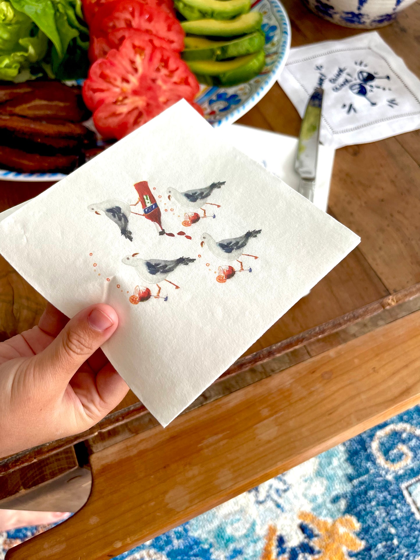 Party Seagulls Paper Cocktail Napkins (S/12)