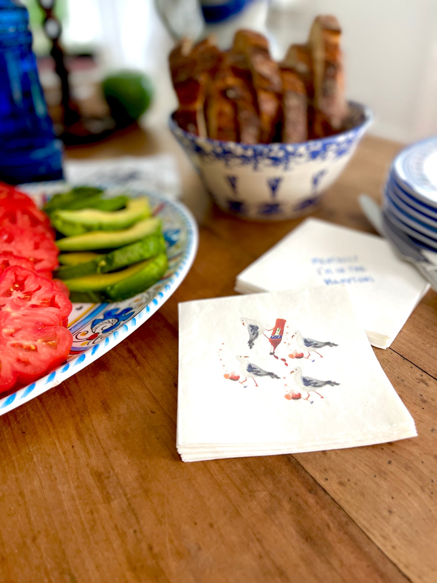 Party Seagulls Paper Cocktail Napkins (S/12)