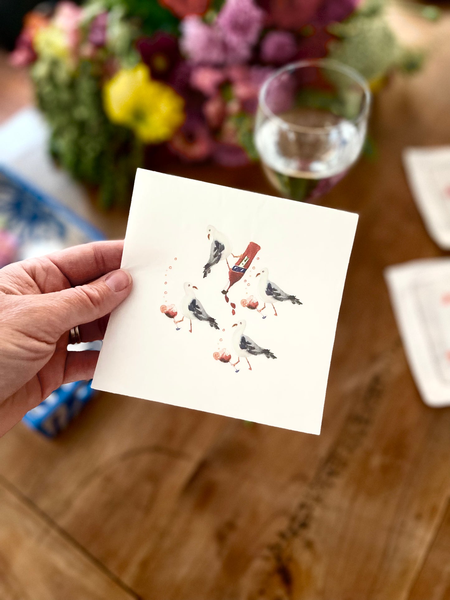 Party Seagulls Paper Cocktail Napkins (S/12)