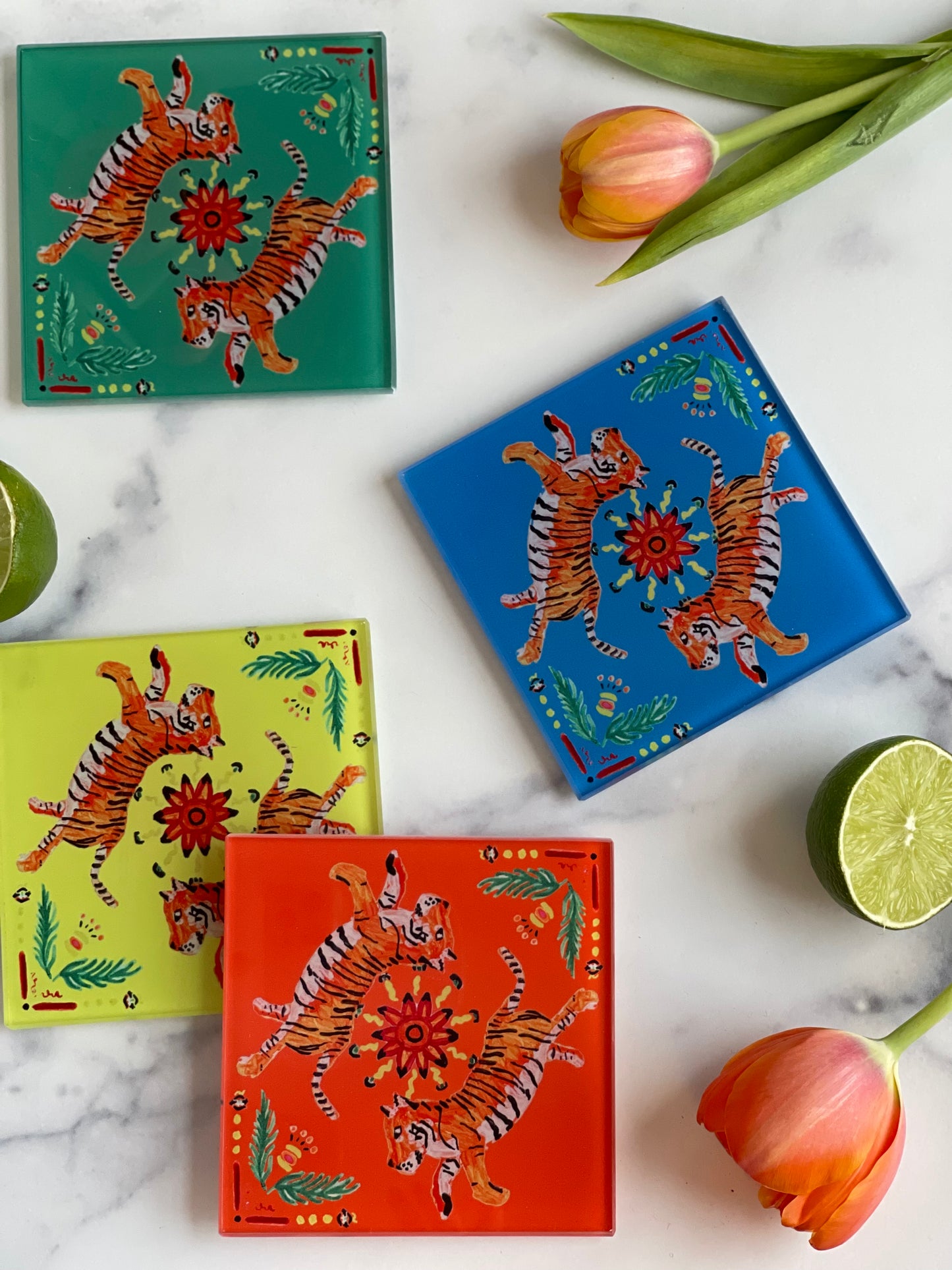 Pink Camel Coaster Set (S/4)