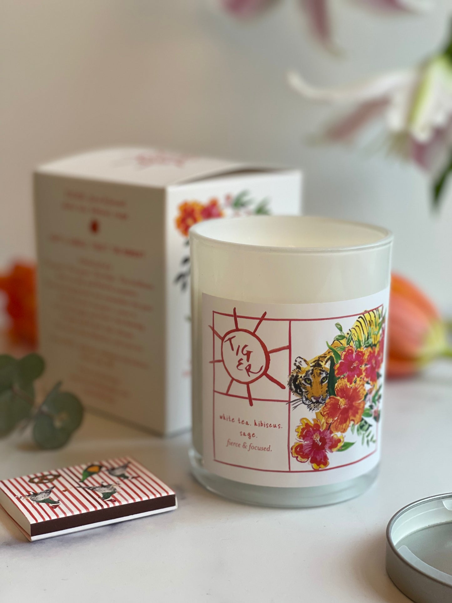 Tiger Candle (Fierce & Focused)