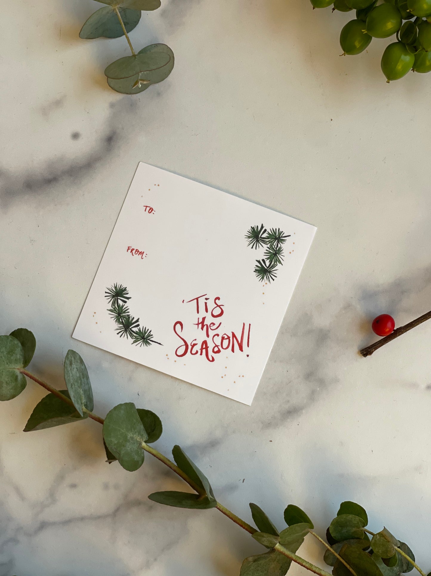 Tis the Season Sticker Gift Tag (S/10)