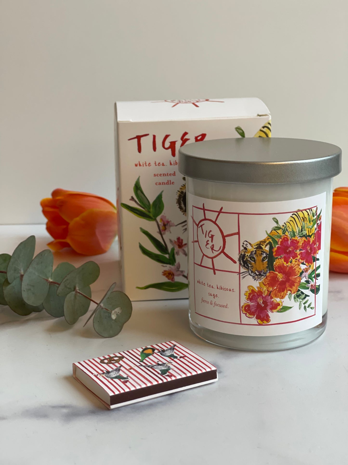 Tiger Candle (Fierce & Focused)