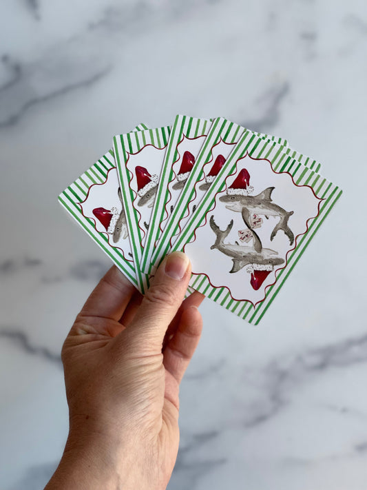 Holiday Card Sharks Standard Playing Cards