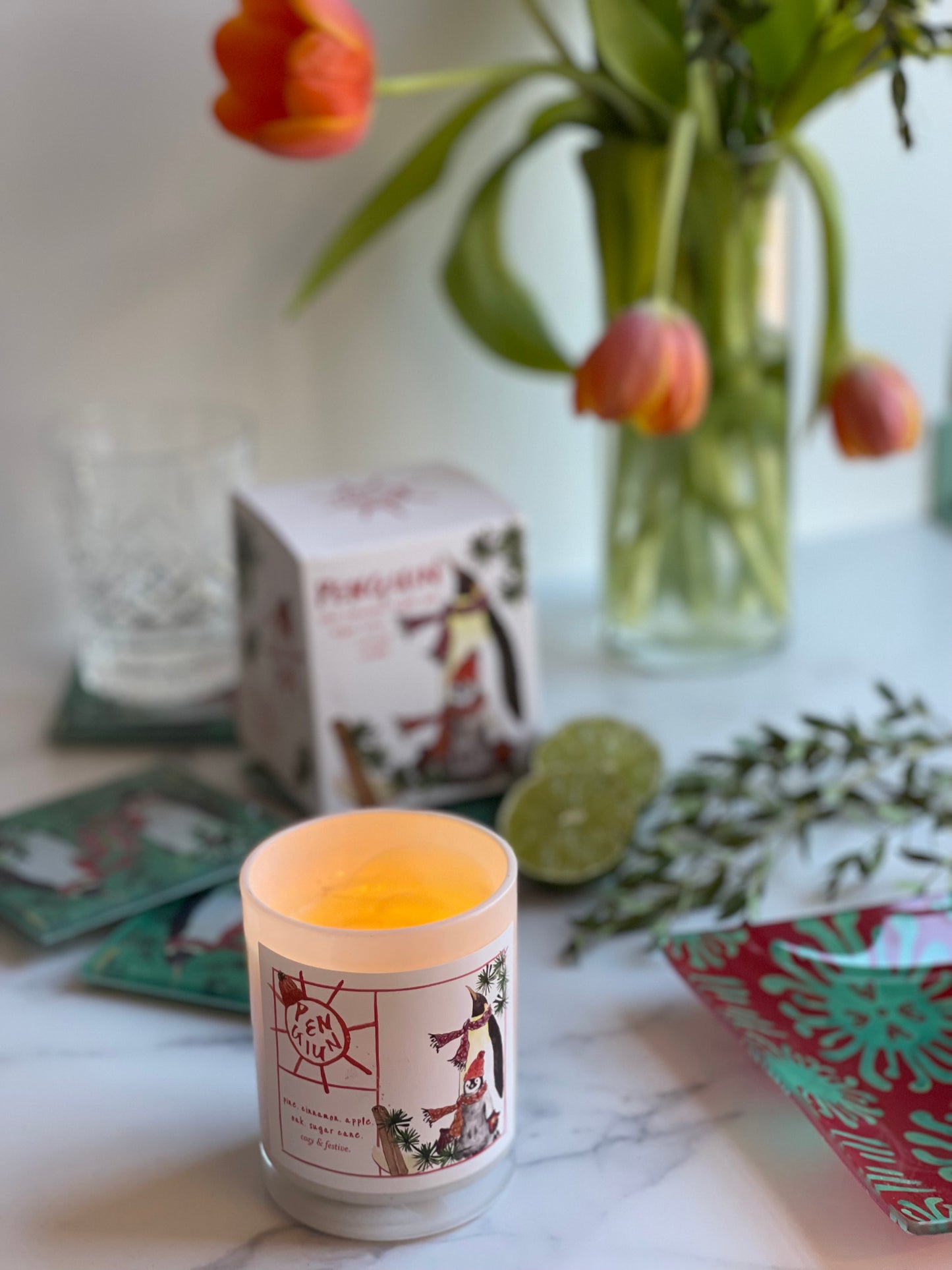 Penguin Candle (Cozy & Festive)