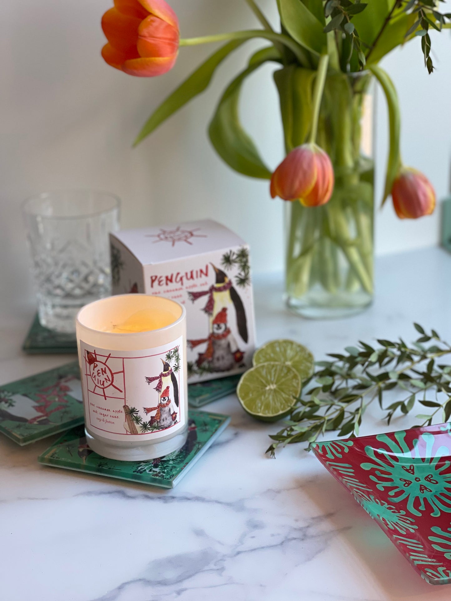 Penguin Candle (Cozy & Festive)