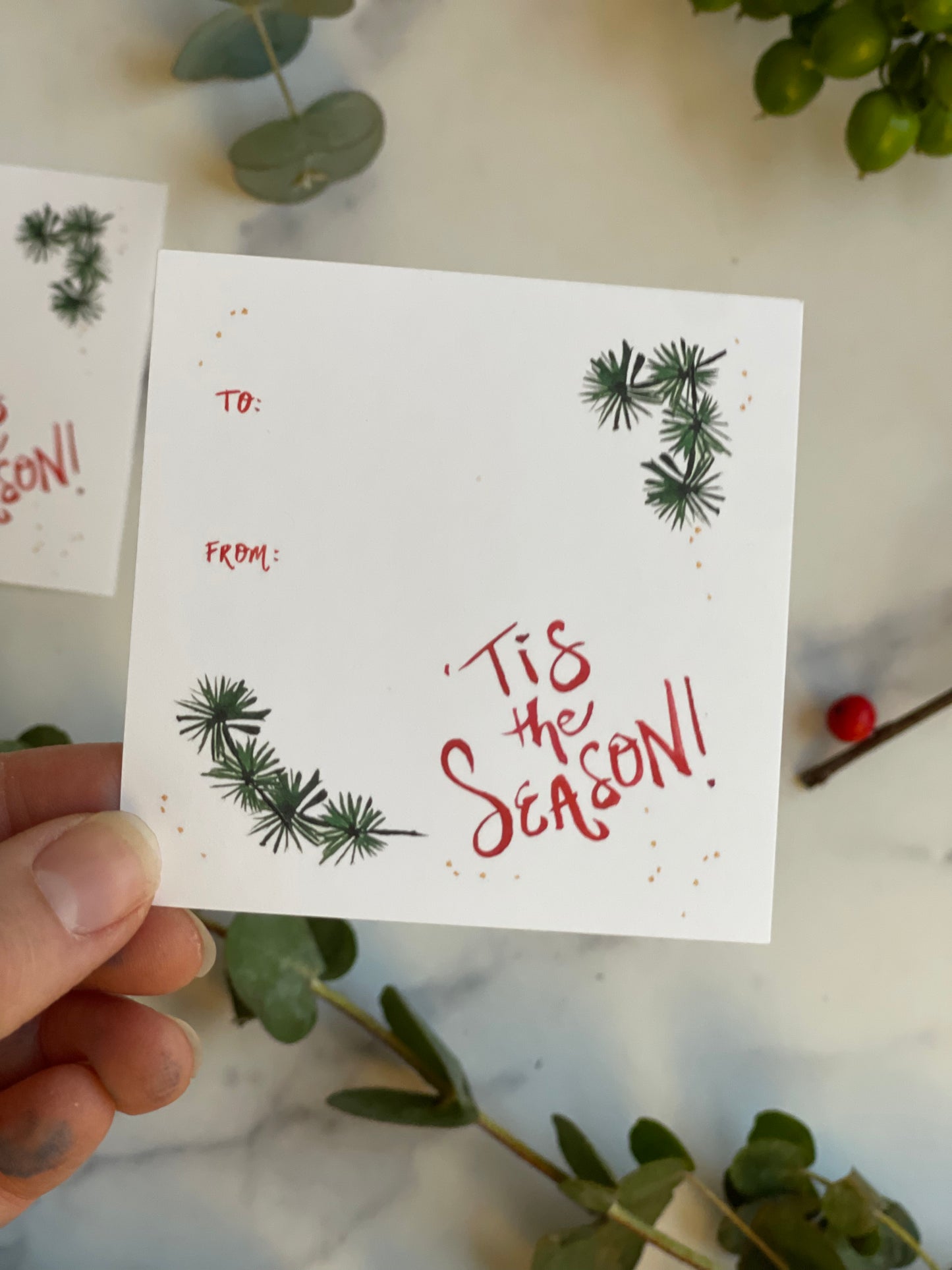 Tis the Season Sticker Gift Tag (S/10)